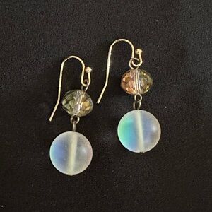 Mermaid Glass Beaded Dangle Earrings 🧜🏼‍♀️